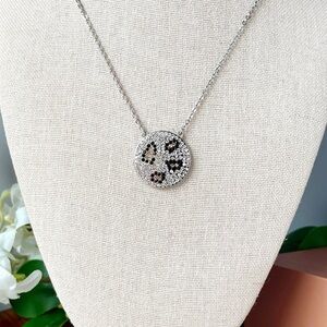 Park Lane LEO Silver Leopard Pave Pendant Necklace | March Sparkle Box | New
